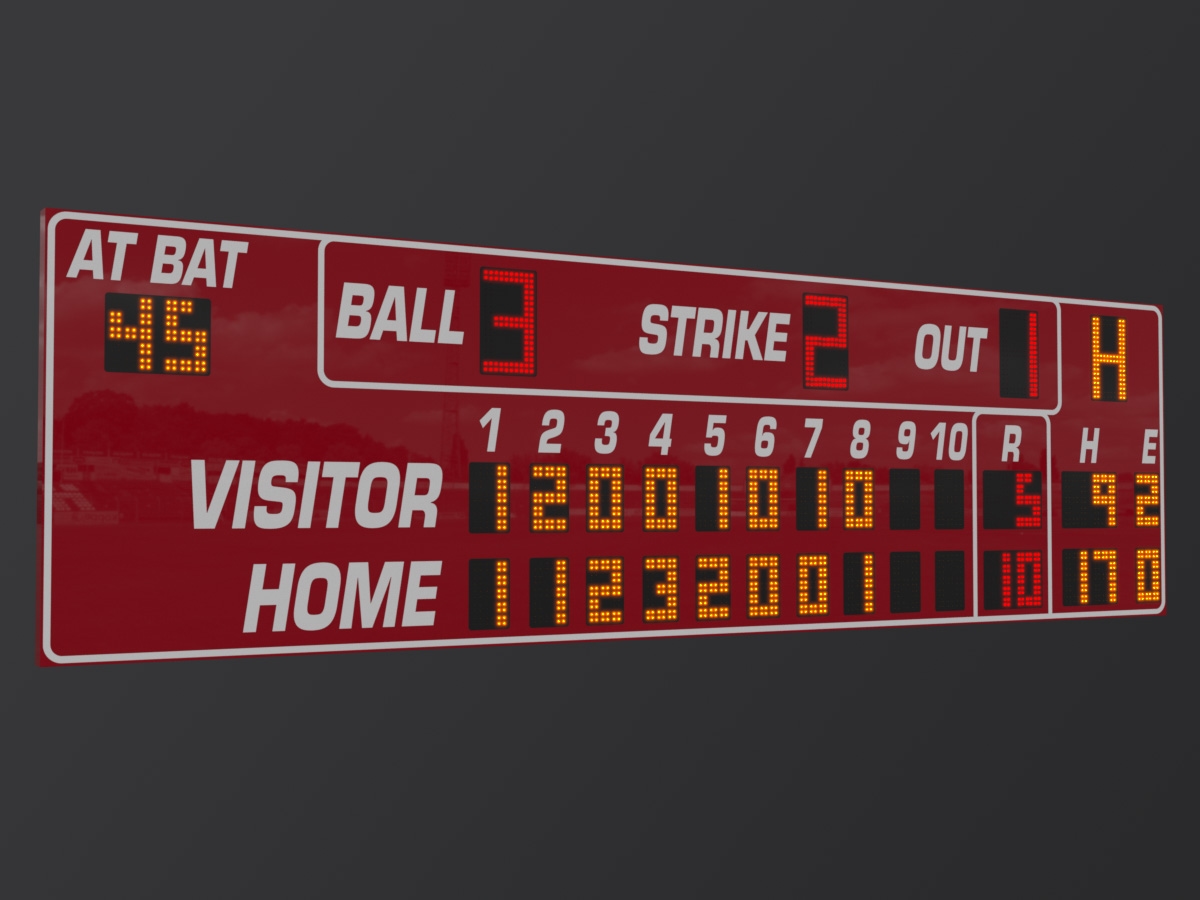 Watchfire Baseball Softball Scoreboard WF-BA-9928 28-foot