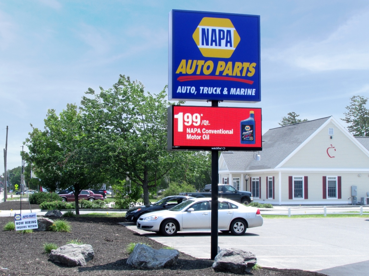 Napa Auto Parts; 12mm, 3'5" x 7'3", Windham, ME